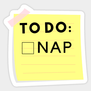 To Do: Nap Sticker